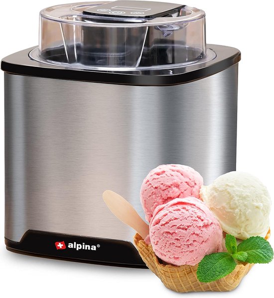 Ijsmachine 3-in-1 - Ijsbereider voor Frozen Yoghurt, Sorbet en Ijs - Ijsmachine Zelfvriezend - Keukenmachine van Køkken Bloss.