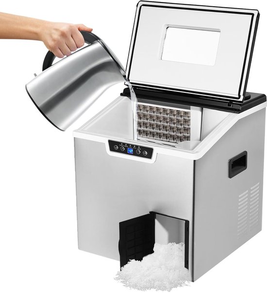 IJsmachine Crushed Ice - IJsmaker Reservoir - Snel IJs Maken - 3 Soorten Waterinjectie
