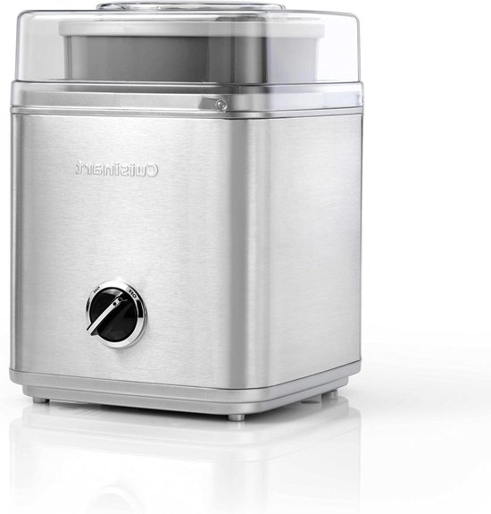 IJsmachine - Dessert maker - Zelf ijs maken - Dubbel 1.5 liter - 2 liter capaciteit - Zilver