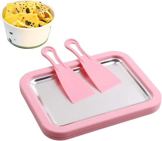 IJsmachine - Dessertmaker Rolled Ice Machine - Desserts Maken - Instant Bevriezen - Niet gespecificeerd - Roze