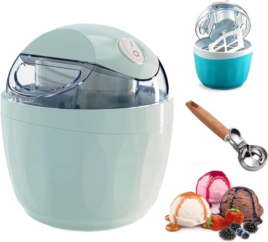 IJsmachine - Dessertmaker Sorbetmaker - Zelf Desserts Maken - Eén Druk Op Knop - 500ml - Groen