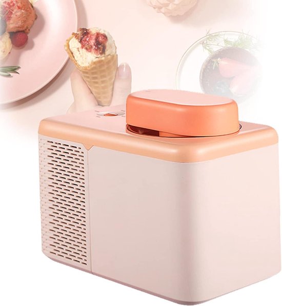 IJsmachine - Dessertmaker - Thuis IJs Maken - Zelfbevriezend Snel - 500 Milliliter - Oranje