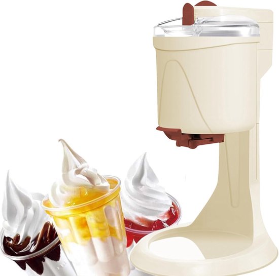 IJsmachine - Dessertmaker - Thuisgebruik - Snelle Bereiding 10 Minuten - 1 Liter Capaciteit van Merkloos
