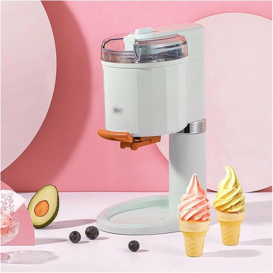 IJsmachine - Dessertmaker Yoghurtmixer - Thuis IJs Maken - Snelle Bereiding 10 Min - 1000 ml Capaciteit van Merkloos