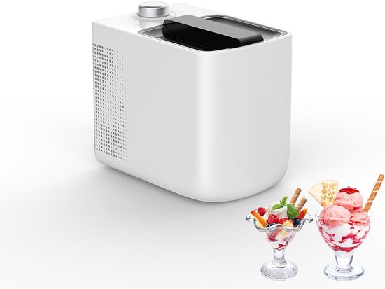IJsmachine - Dessertmaker - Zelf ijs maken - Automatisch zonder voorkoeling - 500ML capaciteit - Rood