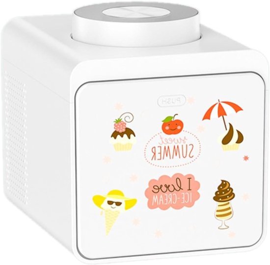 IJsmachine - Dessertmaker - Zelfgemaakte Desserts - Automatische Bediening - 1000 ml Capaciteit - Wit