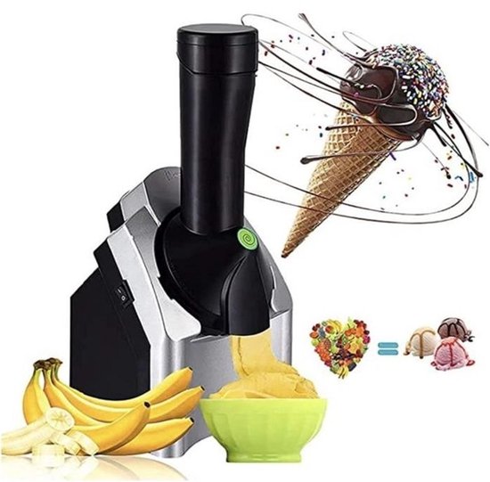 IJsmachine, draagbare ijs- en frozen yogurt-machine, fruitijsmachine, hiermee kunt u heerlijke desserts maken.