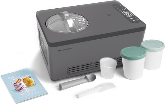 IJsmachine en yoghurtmaker 2,0 L met zelfkoelende compressor en accessoires van Merkloos