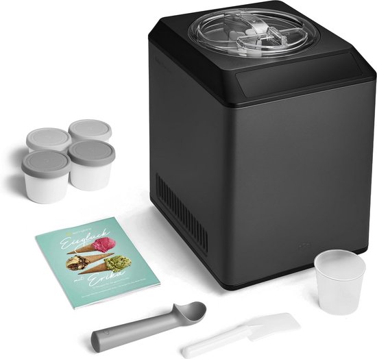 IJsmachine en Yoghurtmaker met Zelfkoelende Compressor 2,5 L en Roestvrijstalen Container van Merkloos