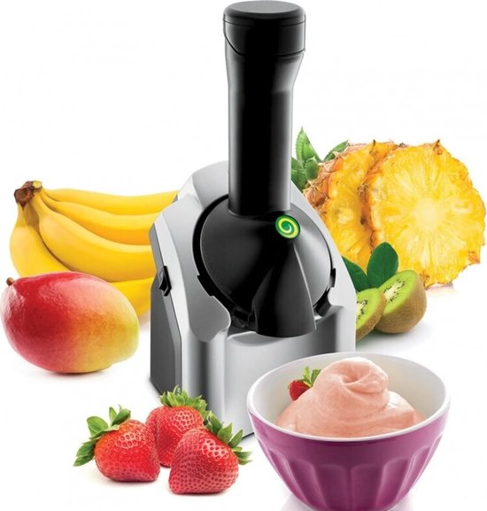 IJsmachine, geschikt voor het maken van desserts en fruitijs, bevroren yoghurt/fruitsmoothies, eenvoudig te bedienen, apparaat voor bevroren desserts.