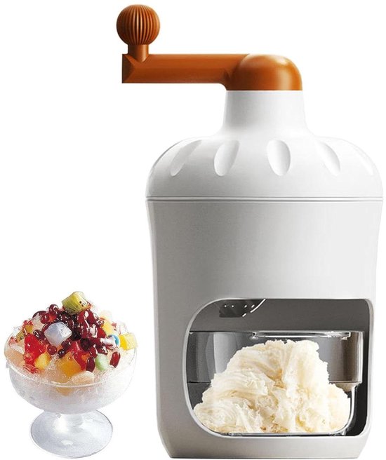 IJsmachine - Geschoren ijsmaker - Desserts Maken - Handmatige Bediening - 16 cm - Zilver