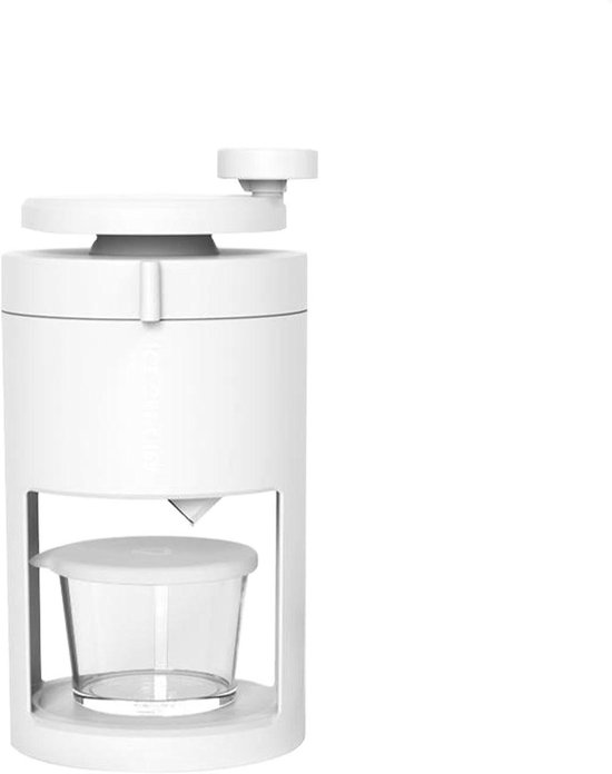 IJsmachine Handmatig - IJsschaaf Apparaat - Verfrissende Drankjes Maken - Roestvrijstalen Snijders - 29.5 x 15.5 cm - Wit