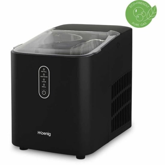 IJsmachine - HKoeNIG - KUB14 - 12 kg - 1L - 120 W - Zwart van Merkloos