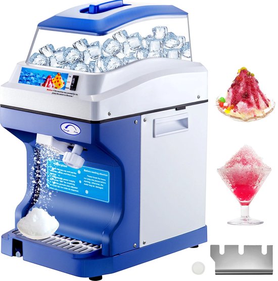 Ijsmachine - Ijs Sneeuwmachine - Ijs Scheermachine - 200kg/u - Sneeuwkegelmachine - 5L - 300W - 28x37x54cm van Vevor