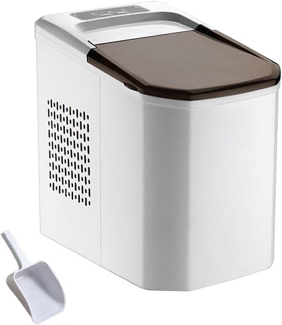 IJsmachine - Ijsblokjesmaker - Drankjes Koelen - Snel IJs - 23 x 31 x 32.5 cm - Zilver
