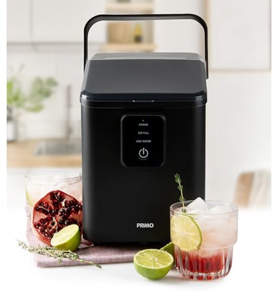 IJsmachine - IJsblokjesmaker - Drankjes Koelen - Snel IJsblokjes - 12kg per dag - Mat Zwart