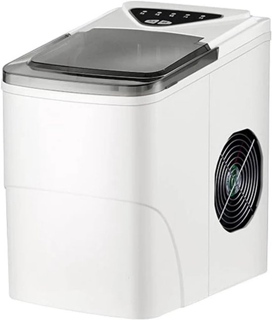 IJsmachine - IJsblokjesmaker - Snel IJs Maken - Compact Ontwerp - 15kg Per Dag - Zwart