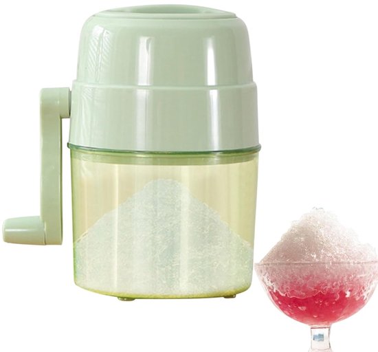 IJsmachine - IJsbreker Sneeuw - Thuisgebruik Drankjes - Handmatige Bediening - 12x12x19 cm - Groen