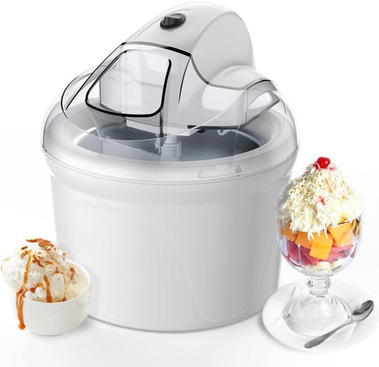 IJsmachine - IJsmaker - Softijs Machine Voor Thuis - 1,5 L - Wit