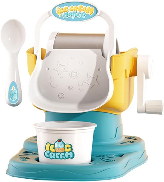 Ijsmachine Kinderen - Yoghurt Maker - Zelf IJs Maken - Stimuleert Creativiteit - 17.5x22.1x19.2cm - Meerkleurig