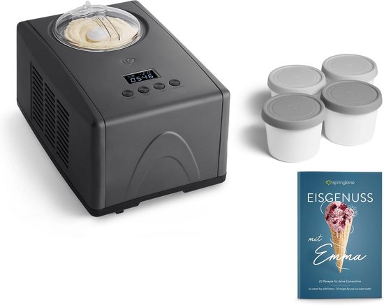 Ijsmachine met Zelfkoelende Compressor - 1 5 Liter Capaciteit van Merkloos