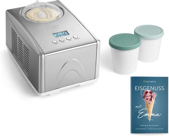 IJsmachine met Zelfkoelende Compressor - 1,5 Liter Roestvrij Staal van Merkloos