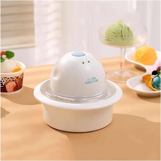 IJsmachine Mini - Zelfgemaakte IJs - Desserts Maken - Volautomatisch - 17.5 x 14 cm - Rood