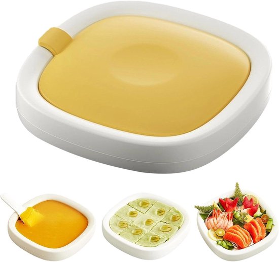 IJsmachine - Roliijsmachine - Desserts Maken - Koud Zonder Elektriciteit - 22.7 cm - Geel