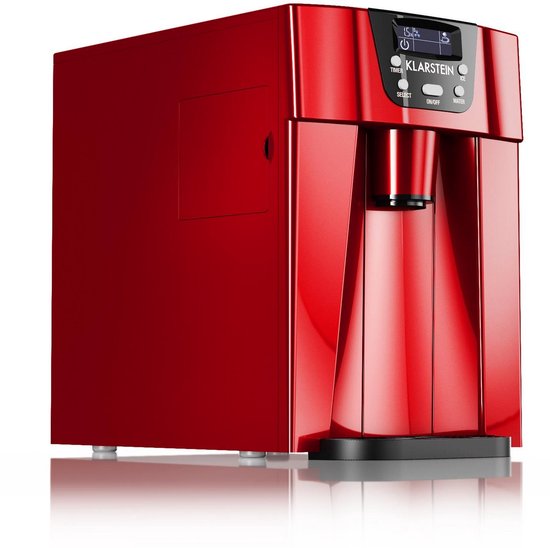 IJsmachine Rood - 12 kg per dag, 2 maten ijsblokjes, Stil & Snel