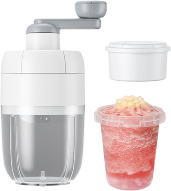 IJsmachine - Schaafijsmaker Sneeuwkegel - Cocktails Smoothies Feestjes - Handmatig Draadloos Draagbaar - 12.5 x 12.5 x 26.4 cm van Merkloos