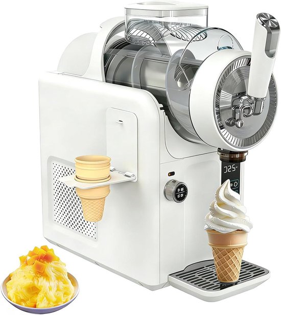 IJsmachine - Slushmaker Slushmachine - Bevroren Drankjes Maken - Ijsvrije Werking Compressor - 1.8 Liter - zwart