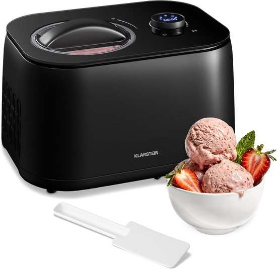 IJsmachine Slushmaker - Yoghurtbereider - Zelf Desserts Maken - Met Compressor - 1 Liter - Roestvrij Staal