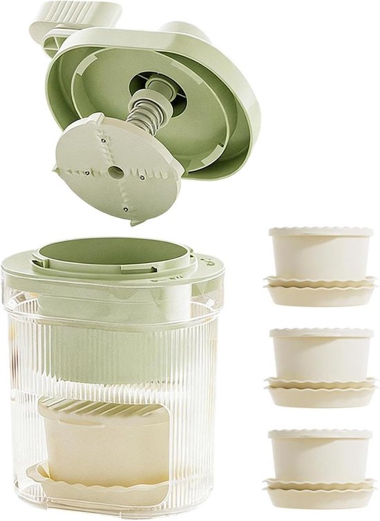 IJsmachine - Sneeuwkegelmaker - Desserts Maken - Roestvrijstalen Snijders - 12 x 23 cm - Wit