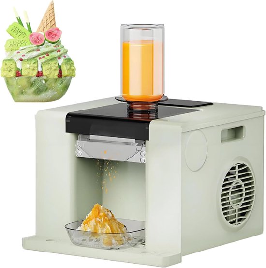 IJsmachine - Sneeuwvlokkenmaker - Desserts Maken - 60kg Per Dag - 31x29x26 cm - Groen van Merkloos