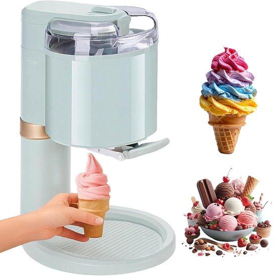IJsmachine - Soft Serve Maker - Desserts Maken - Roestvrijstalen Constructie - 1 liter - Zilver