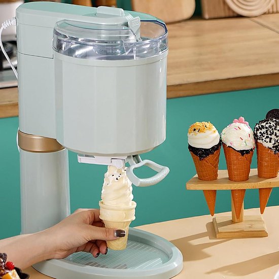 IJsmachine - Soft Serve Maker - Thuis Dessert Maken - Compact Ontwerp - 1 Liter - Wit