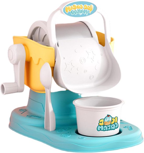 IJsmachine - Softijsmachine Yoghurtmaker - Desserts Maken - Kindvriendelijk Ontwerp - 17.5 x 22.1 x 19.2 cm - Geel