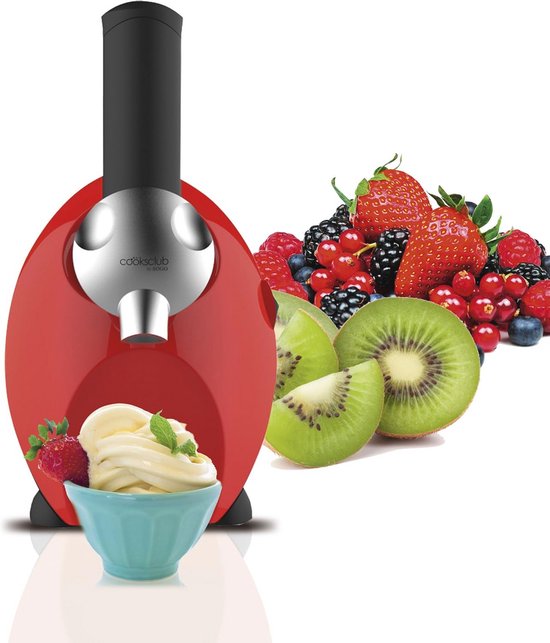 IJsmachine voor Bevroren Vruchten - 150 W, Rood/Zwart van Merkloos