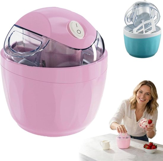 IJsmachine voor thuis - Dessertmaker Snel - Desserts Maken - Snelvrieskom - 500 ml - Wit