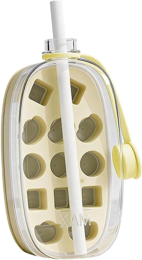 IJsmaker Fles - Drank Koeler - Drankjes Koelen - 2-in-1 Ontwerp - 22 x 10.7 x 9.5 cm - Wit