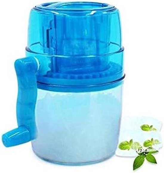Ijsmaker Handmatig - Crusher Slush - Drankjes Maken - Draagbaar Ontwerp - 1.1 Liter - Blauw