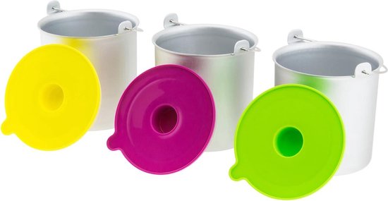 IJsschalenset 1 l 3 stuks roestvrij staal - H.Koenig BO318 HF180 van H.Koenig