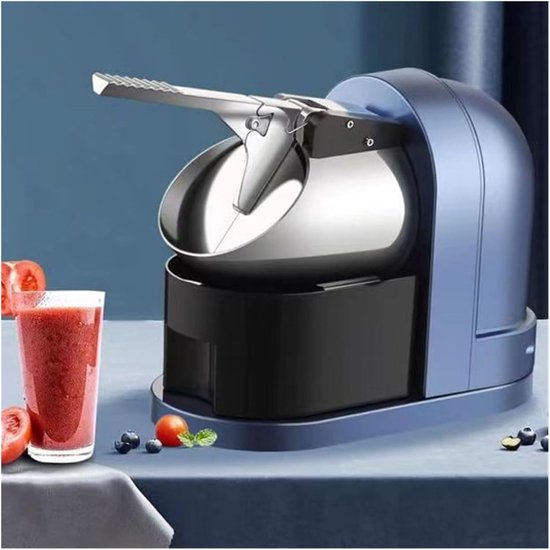 IJsscheermachine Elektrisch - Sneeuwvlok Machine - Zomerse Drankjes Maken - Snel En Krachtig - Blauw