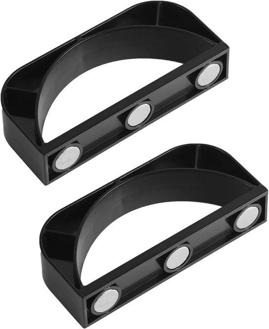 IJsschep Houder - Magnetische Bevestiging - IJsmachine Accessoire - Sterke Magneet - 9.5 x 4.3 cm - Zwart van Merkloos