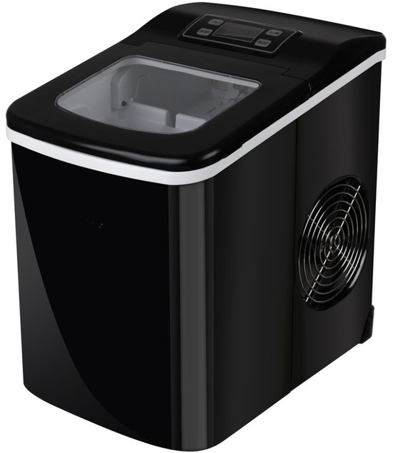 Ilso ijsblokjes machine - 2L - 12KG/24U - ijsblokjesmaker met ijsschep - zelfreinigingsfunctie - zwart van Ilso