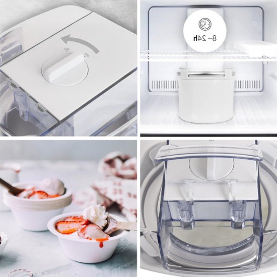 IM540 IJsmachine 540 W 1 5 L Kom Maak in Slechts 30 Minuten Zelfgemaakte Desserts Als Italiaans IJs Sorbet Yoghurtijs Maak Thuis in Uw Eigen Keuken Heerlijk Roomijs Schepijs van Ariete