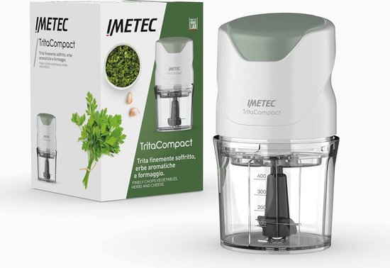 Imetec TritaCompact elektrische hakmolen 0,4 l 350 W Groen, Wit van Merkloos
