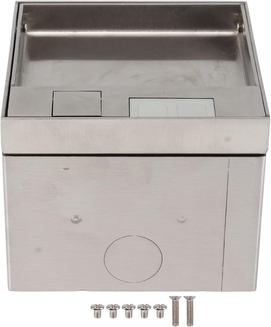 Inbouw Stopcontact RVS Vloerdoos Waterdicht voor Binnen en Buiten Gebruik | AC250V Plug Accessoires, Recessed Box, Elektrische Oplossingen
