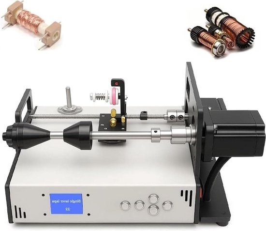 Industriële Wikkelmachine - Draadwikkelaar - Metaaldraad Spoelen - Automatische Draadschikking - 0.01mm Precisie - Zwart
