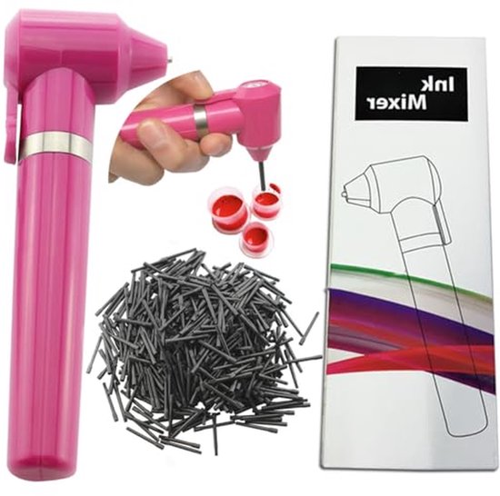 Inktmixer - Pigment blender - Kleuren mengen - Efficiënte werking - 100 stuks sticks - Roze